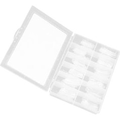 120 Clear Nail Shapes Acrylic Gel False Tips Full Cover with Scale 3 Pieces