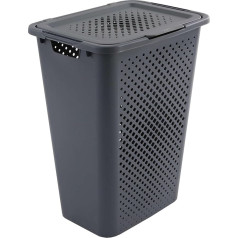 Sundis Pixel Coffre 50L Gris Laundry Basket, Plastic, Grey