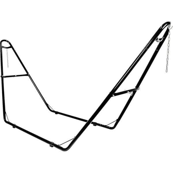 Bathonly Universal Hammock Stand for 2 People, 250 kg Load Capacity, Heavy Duty Steel Hammock Stand for Outdoor Hammocks 3 m to 4.3 m