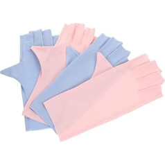 VINTORKY UV Protection Gloves for Manicure Fingerless Breathable Protective Gloves and Ideal for Nail Art and UV Protection During Nail Care