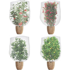 Garden Netting for Vegetable Patch, Fine Netting Bird Netting for Protection, Fruit Tree, Pigeon Netting for Plants, Vegetables, Flowers, 1 x 1.5 m, 4 Pack