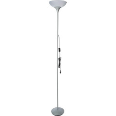 Reality Leuchten R 4302-87 floodlight, 1 x E27, Titanium, Shade in White