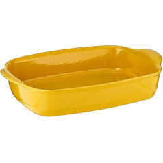 Emile Henry EH909654 Large Rectangular Ceramic Oven Dish, Provence Yellow, 42.5 x 28 x 9 cm