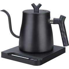 DICEAYNICO Electric Kettle - Gooseneck Electric Kettle with 7-Level Temperature Control, 1 Litre Stainless Steel Inside, 1000 Watt Quick Heating