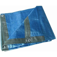 Verdelook Polyethylene Tarpaulin 5 x 4 m 140 g/m² Blue and Green Plus Multi-Purpose for Covering and Storage Merce