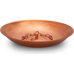 Voltogar Regenkettenbecken, Verankerungsbecken für Regenkette, Metallschale für Regenkette, Fallrohrrinnen, Regenbecken für Außengarten, Rasen & Terrasse, Wasserspiel, 11 Zoll Durchmesser, Gold