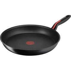 Lagostina Linea Rossa Non-Stick Frying Pan, Diameter 32 cm, Induction, Gas and Oven Scratch-Resistant, Thermal Signal Cooking Indicator, Stainless Steel and Aluminium Base, Non-Slip Silicone Handle