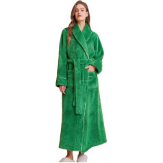 LOCIIXAT Ladies Soft Warm Teddy Fleece Dressing Gown