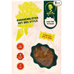 VEGAN PETE - Banana Blossom Hot BBQ Style, Vegan Ready Meal in Organic Quality, 8 x 250 g
