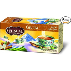 Celestial Seasonings Decaf India Spice Chai 64 g Pack of 6