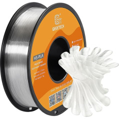 GEEETECH HS-PLA filament 1.75 mm pla filament for high-speed 3D printers, 1 spool, 1 kg, transparent