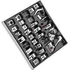 Presser Feet Kit, 32 Pieces/Set Sewing Foot Presser Feet Kit, Household Sewing Machine Presser Feet, Suitable for Most Household Multifunctional Sewing Machines
