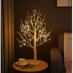 CECOMBINE Birch Light Tree Indoor with 144 Warm White LEDs Light, LED Tree Lights Tree Decorative Branches Christmas Decoration Wedding Interior Decoration for Party Birthday Wedding Festive Party