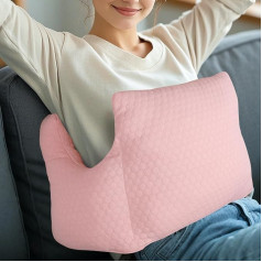 RoamReady Hysterectomy Recovery Pillow, Post-Operative Pillow for Abdominal C Section Tummy Tuck Lumpectomy Myomectomy Patients Must Haves Abdominal Pillow with Bag (Lght Pink)