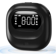 Roxicosly Loud Alarm Clocks for Heavy Sleepers, Rechargeable Battery Vibrating Alarm Clock Under Pillow with 3 Vibration 5 Volumes, Snooze, Backlit, Weekday/Weekend for Kids, Deaf, Hearing Impaired