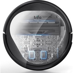 TRIFO Robot Vacuum Cleaner, 3000 Pa Suction Power, App/Alexa Control, Smart Navigation, 600 ml Dust Container, Long Runtime. Robot Vacuum Cleaner with WiFi for Hard Floors, Carpets, Hardwood and Pet