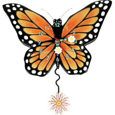 Enesco Allen Designs Butterfly Wings Wall Clock