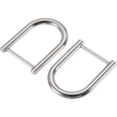 sourcing map U Shaped Horseshoe D Rings Zinc Alloy Buckles