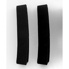 2 Meters 2 Pieces Black 25mm Elastic Sewing Tape Flat Elastic Sewing Tape for DIY Crafts Clothing Elastic Band Flat Sewing Ribbons for Sewing (332, 25mm x 02m)