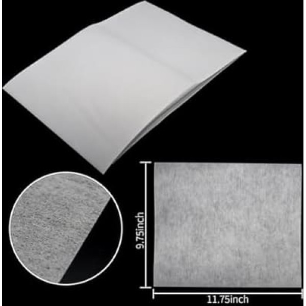 DBOO 100 Pieces 25x30cm Medium Weight 50g Pre Cut Sheets Tear Off for Machine Embroidery Fits Machine Embroidery