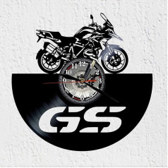 VINY WOODY Moto GS Vinyl Record Clock Wall Decor Motorcycle SUV