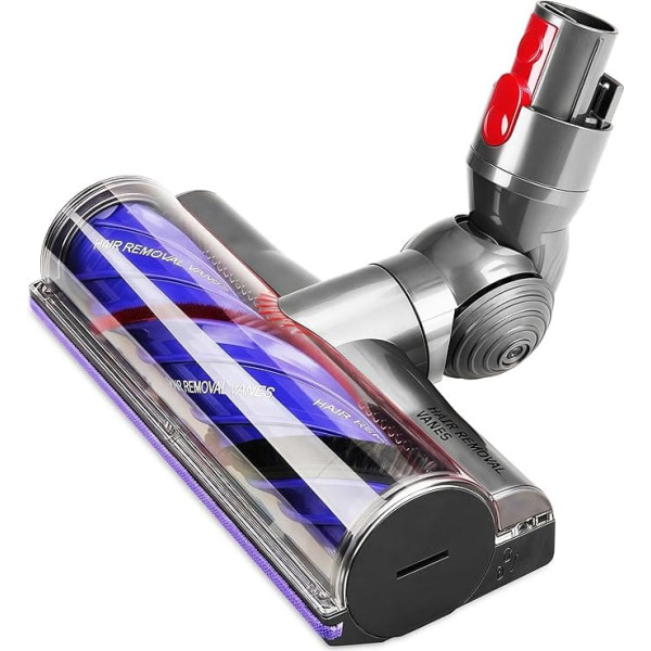 Anti-Tangle Floor Brush Compatible with Dyson V7 V8 V10 V11 V15 Vacuum Cleaner, Replacement Parts Brush Head with Direct Drive, Accessories for Turbo Brush with Quick Release for Hard Floors and