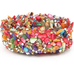 Colourful Stone Ribbon Decoration Accessories Cutter Craft Sewing Dress Decoration 1 m (2 cm Wide Coloured Gravel Glue Strips)