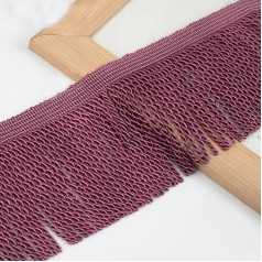YYCRAFT Curtain Fringe Bullion Fringe Trim Home Decor Plum