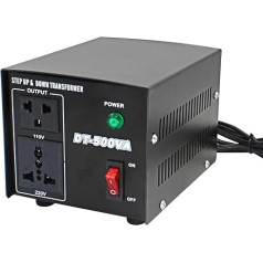 500VA Voltage Converter USA Toroidal Transformer 220V to 110V Step Up & Step Down Voltage Converter 500W