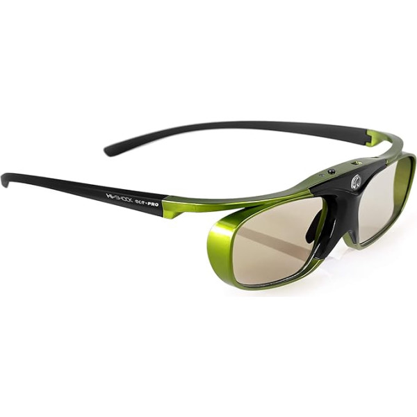 Hi-Shock Lime Heaven DLP Link 3D Glasses for Acer, BenQ, LG, Optoma, Viewsonic, Vivitec, Infocus | 96-200Hz Rechargeable - Active Shutter 96-144Hz