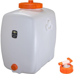Mostfass 100 Litres with Outlet Tap NW10, Fermentation Barrel PE (100 L Oval) for Must, Wine, Cider, Juices, Mulled Wine, Drinks, Barrel Drinks Barrel Food-Safe, Plastic Fermentation Container