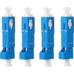 fyboptwu - Pack of 4 SC Male to LC Female UPC Adapter Visual Fault Locator Fiber Adapter Hybrid Optical Fiber Converter Adapter for Fiber Optic UPC Coupler Adapter