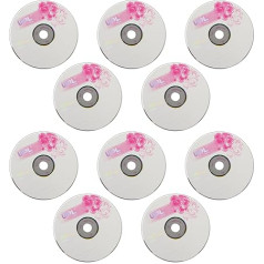 Blank CDs for burning music, blank CD-R discs, 52 x 730 MB, high-performance recording, compatible with most CD-R drives, for storing digital images and