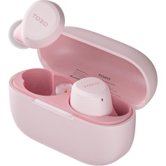 TOZO A1 Bluetooth Headphones, Wireless Bluetooth 5.3 In-Ear Headphones with App Control, 30 Hours Premium Sound, IPX5 Waterproof Wireless Headphones for Small Ears, Pink