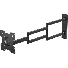 DQ Rotate XL 108.5 cm Wall Mount TV up to 25 kg VESA Max. 200 x 200 mm Black