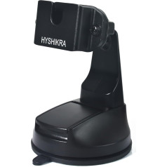 HYSHIKRA Adhesive Suction Cup Base Radio Mount Walkie Talkie Car Mount Compatible with Baofeng Quansheng Midland Radny 3 Sepura Handheld Radio and Microphone