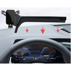 LSXEL Mobile Phone Holder Compatible with BMW X1 U11 Mobile Phone Holder Accessories 2023 2024 (for X1 U11 2023-2024)