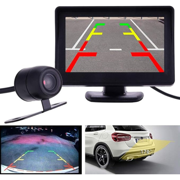 Teabelle 4.3 inch Car Rear View Camera Kit TFT LCD Monitor