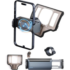 YEE PIN Mobile Phone Holder Compatible for Toyota RAV4 2019-2024 | 360° Rotation | Automatic Locking | Compatible with 4-7 Inch Smartphones