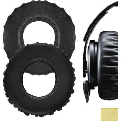 Geekria QuickFit Replacement Protein Leather Ear Pads for Sony MDR-XB1000 Headphones Ear Pads Repair Parts (Black)