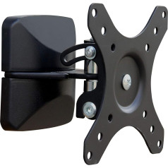 ELBE SP-1332-I Universal Tilting Wall Mount for 13-32 Inch TVs Capacity 10 kg VESA 50x50 75x75 100x100 Vertical Tilt Angle 10° Swivel Angle 90º Black