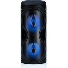Status Xboom Portable Wireless Speaker with Colour Changing LEDs, 2 x 5 W, Rechargeable, Up to 5 Hours Playtime, Compatible with Devices that Support Bluetooth, PLSSEBOOMBOX4