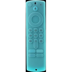 Silikon-Schutzhülle für Fernbedienung 3./4K/HD, rutschfest, leuchtende Schutzhülle mit Handschlaufe, Blau