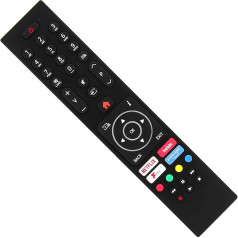 121AV - Replacement Remote Control for Bush Digihome Finlux Electriq RC43137P 30101759 Smart LED TV with Prime Video Netflix YouTube Freeview F Buttons