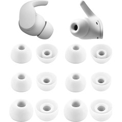 umvowuxa Replacement Eartips for Beats Studio Buds and Fit Pro Headphones - Soft and Comfortable Silicone Material, Waterproof and Sweatproof - White