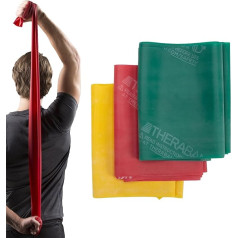 THERABAND Latex-free exercise bands, professional resistance bands for upper body, lower body, and core exercises, physiotherapy, Pilates, home training and rehabilitation