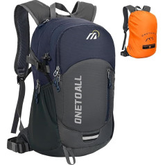 ONETOALL Theft-Proof Hiking Backpack Women's 20L, Lightweight Daypack Men's Small, Waterproof Bicycle Backpack with Back Ventilation for Hiking, Day Tour, Cycling, Travel, Commuting, Only 500 g