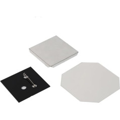Blanko DIY Dekorative Abzeichen, Acryl mit Anstecknadel, für individuelle Bastelarbeiten und Personalisierung