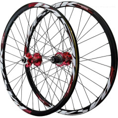 NBTRXWAFR 26/27.5/29 Inch MTB Wheel Set Disc Brake Quick Release Mountain Bike Wheels Aluminium Alloy Double Layer Rim Front and Rear Wheel for 7-12 Speed Cassette 32 Holes