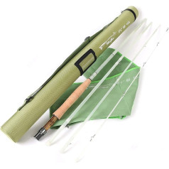 MAXIMUMCATCH Fibreglass Fly Rod Blue Orange White Purple Fly Fishing Rod in 7'/8'/8'6'', 3/5/6wt, 3/4 Pieces